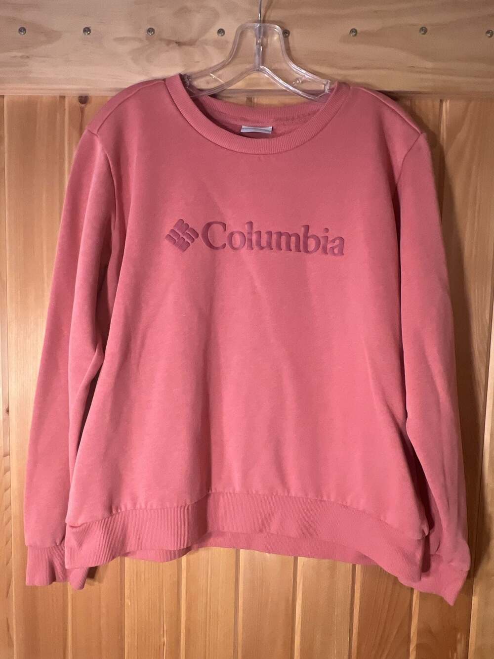 Columbia Trek Graphic Crew Sweatshirt Pink Size L